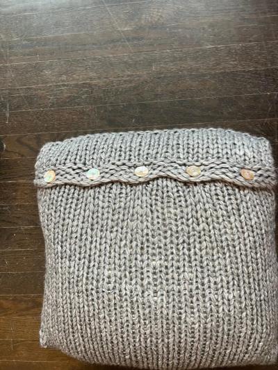  Le Lampade Lana Grigio Wool Pillow by Le Lampade