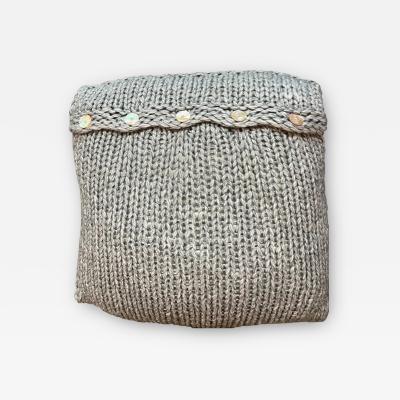  Le Lampade Lana Grigio Wool Pillow by Le Lampade