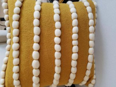  Le Lampade Lido Dijon Wool Pillow by Le Lampade