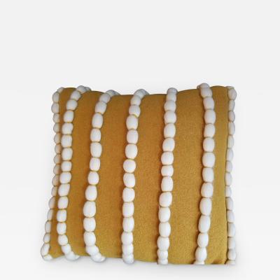  Le Lampade Lido Dijon Wool Pillow by Le Lampade