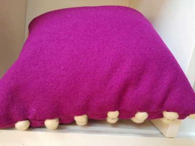  Le Lampade Lido Fuchsia Pillow by Le Lampade