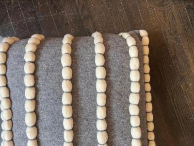  Le Lampade Lido Gray Pillow by Le Lampade