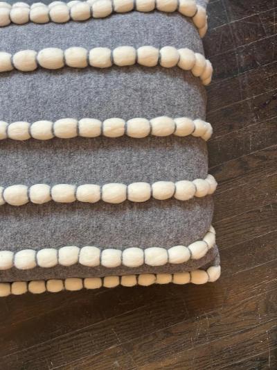  Le Lampade Lido Gray Pillow by Le Lampade