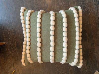  Le Lampade Lido Green Pillow by Le Lampade