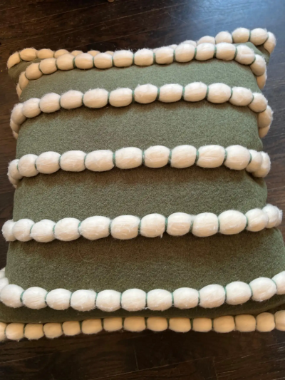  Le Lampade Lido Green Pillow by Le Lampade