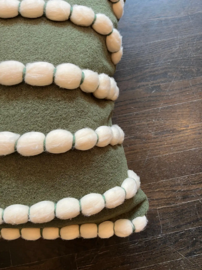  Le Lampade Lido Green Pillow by Le Lampade