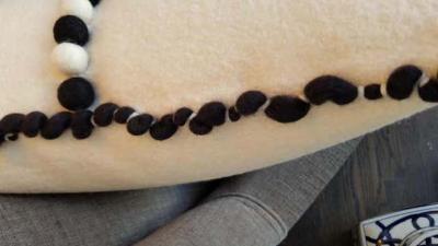  Le Lampade Lido III Merino Wool Pillow by Le Lampade