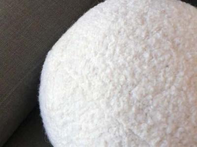  Le Lampade Mina 8 White Boiled Wool Pillow Sphere by Le Lampade
