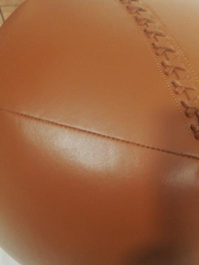  Le Lampade Palla Leather Foot Rest by Le Lampade