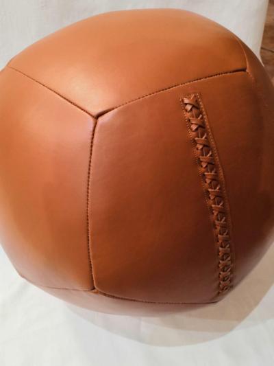  Le Lampade Palla Leather Foot Rest by Le Lampade