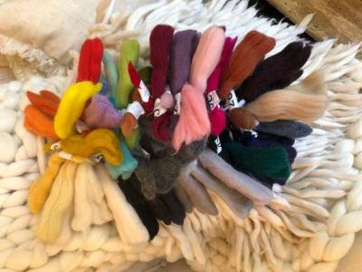  Le Lampade Roma Red Loop Wool Throw by Le Lampade