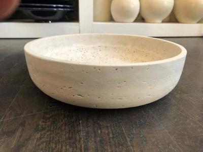  Le Lampade Roman Travertine Bowl by Le Lampade