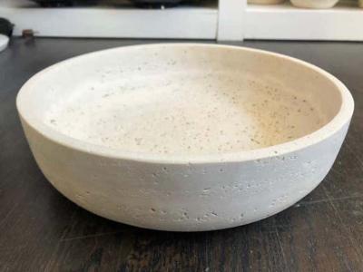  Le Lampade Roman Travertine Bowl by Le Lampade