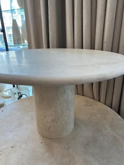  Le Lampade Travertine Dining Table by Le Lampade