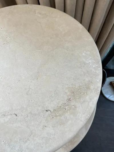  Le Lampade Travertine Dining Table by Le Lampade