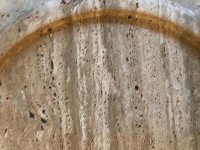  Le Lampade Travertine Tray by Le Lampade