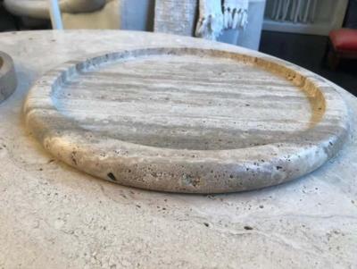  Le Lampade Travertine Tray by Le Lampade