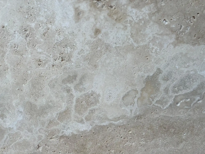  Le Lampade White Roman Travertine Bistro Table by Le Lampade