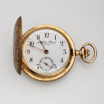  Le Palais Royale Antique PocketWatch 14kt Enamel Le Palais Royale
