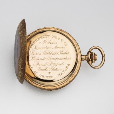  Le Palais Royale Antique PocketWatch 14kt Enamel Le Palais Royale