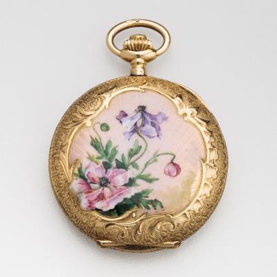  Le Palais Royale Antique PocketWatch 14kt Enamel Le Palais Royale
