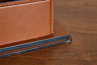 Le Tanneur French Leather Desk Organizer by Le Tanneur