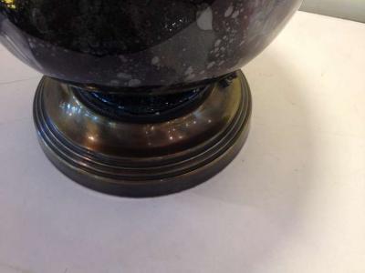  Le Verre Francais French Le Verre Francais Lighted Base Art Glass Lamp