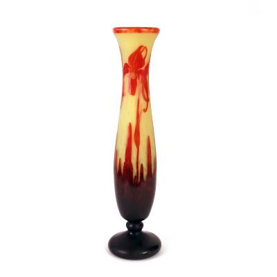 Le Verre Francais Orchid es Vase by Le Verre Francais