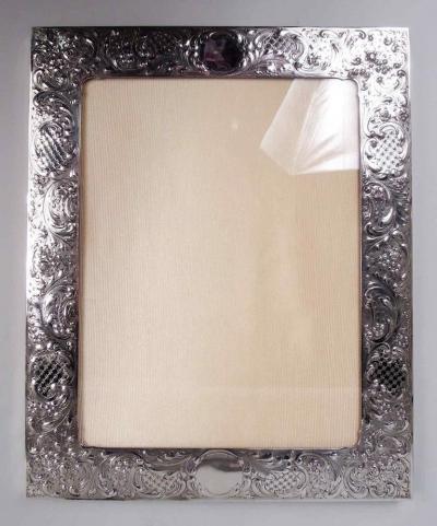  Lebkuecher Large American Edwardian Classical Sterling Silver Picture Frame