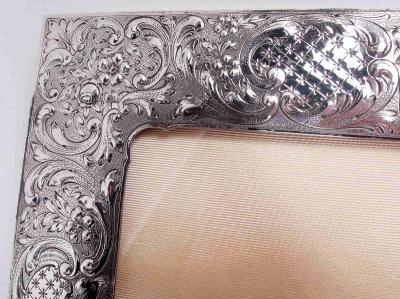  Lebkuecher Large American Edwardian Classical Sterling Silver Picture Frame