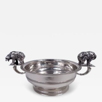  Lebolt Co Lebolt Chicago Classical Sterling Silver Bear Bowl