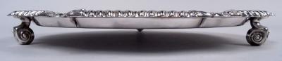  Lee Wigfull Antique English Georgian Sterling Silver Salver 1921