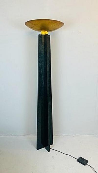  Lella Massimo Vignelli 1980s Marble Floor Lamp Wagneriana 