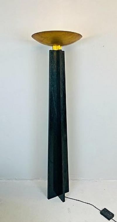  Lella Massimo Vignelli 1980s Marble Floor Lamp Wagneriana 