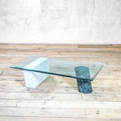  Lella Massimo Vignelli Lella and Massimo Vignelli Marble Coffe Table model Metafora