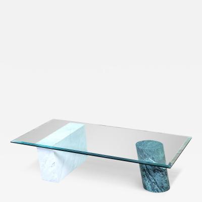  Lella Massimo Vignelli Lella and Massimo Vignelli Marble Coffe Table model Metafora