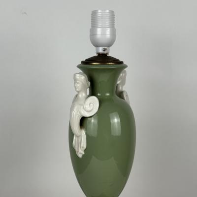  Lenox Co Lenox Porcelain Neoclassical Desk or Table Lamp