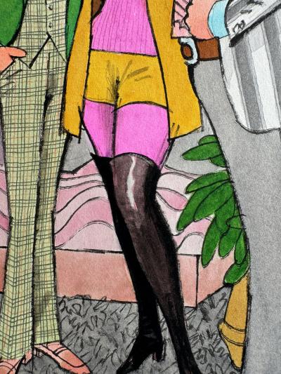  Leo Dink Siegel Threesome Swingers 1970s cocktail party Playboy Cartoon