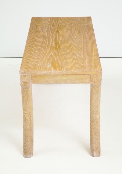 Lerebours Bespoke Custom Cerused Oak Bench Cocktail Table on Sabre Legs