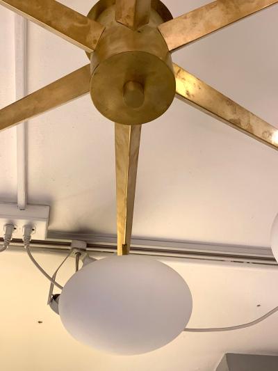  Lerebours Bespoke Custom Mid Century Six light Fixture