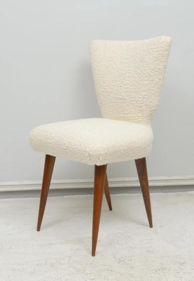  Lerebours Bespoke Custom Set of Six Mid Century Modern Style Italian Dining Chairs