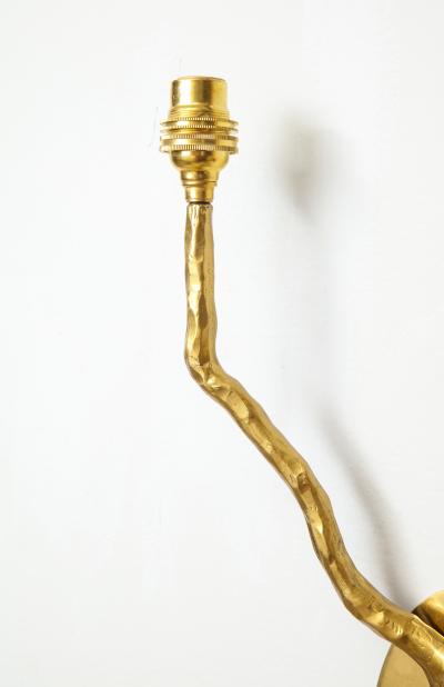  Lerebours Bespoke Pair of Custom Arbre Brass Sconces