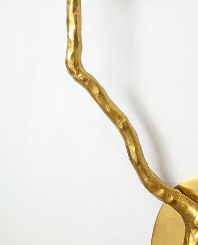  Lerebours Bespoke Pair of Custom Arbre Brass Sconces