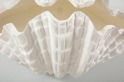  Lerebours Bespoke Pair of Custom Coquillage Plaster Sconces