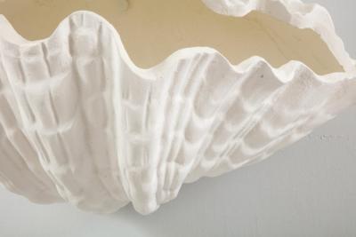  Lerebours Bespoke Pair of Custom Coquillage Plaster Sconces
