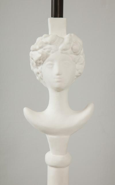  Lerebours Bespoke Pair of Custom Gio Plaster Floor Lamps