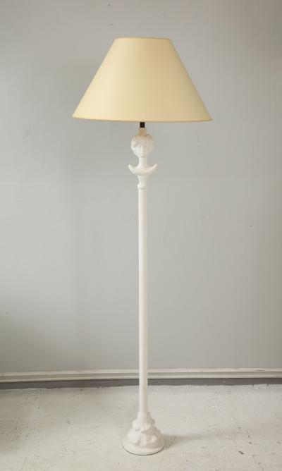 Lerebours Bespoke Pair of Custom Gio Plaster Floor Lamps