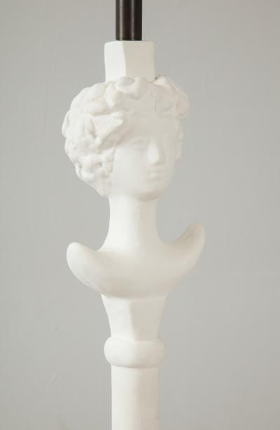  Lerebours Bespoke Pair of Custom Gio Plaster Floor Lamps