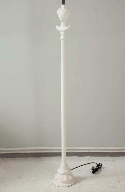  Lerebours Bespoke Pair of Custom Gio Plaster Floor Lamps