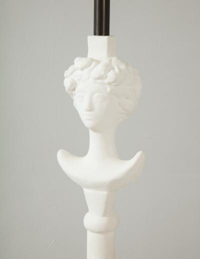  Lerebours Bespoke Pair of Custom Gio Plaster Floor Lamps